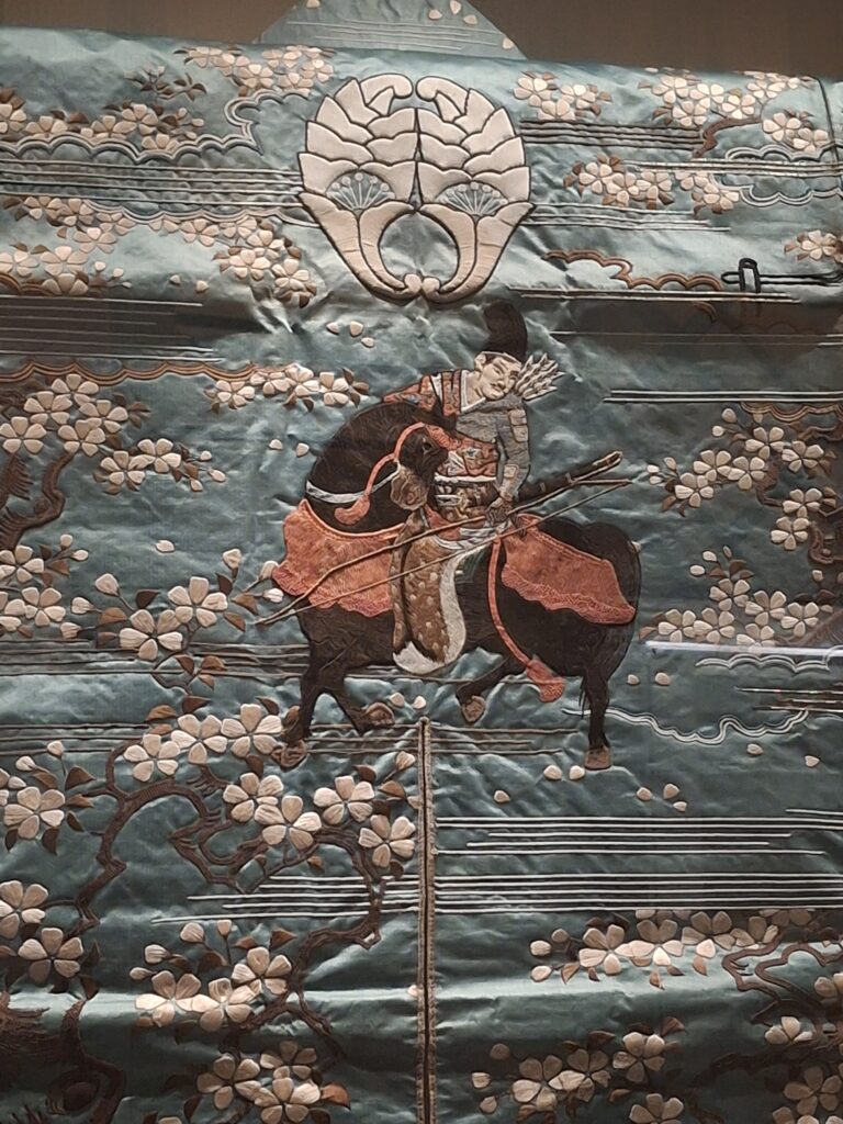 Minamoto no Yoshiie brodé sur une veste ©David Maingot pour Journal du Japon