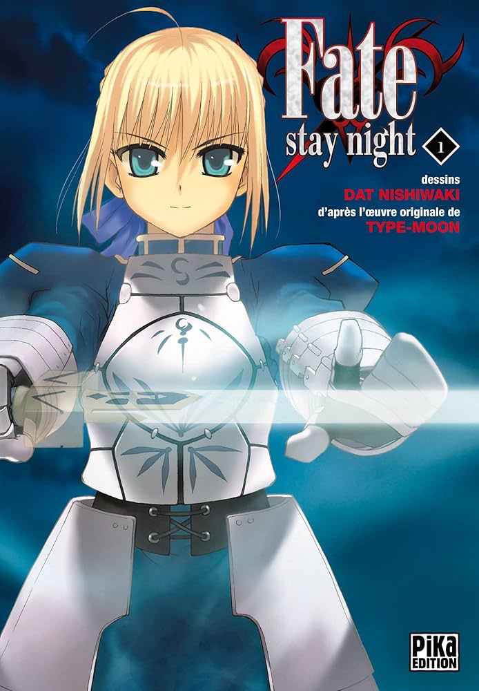Manga Fate/stay night tome 1, Pika édition
Fate/stay night © Dat Nishiwaki / TYPE-MOON / KADOKAWA SHOTEN
