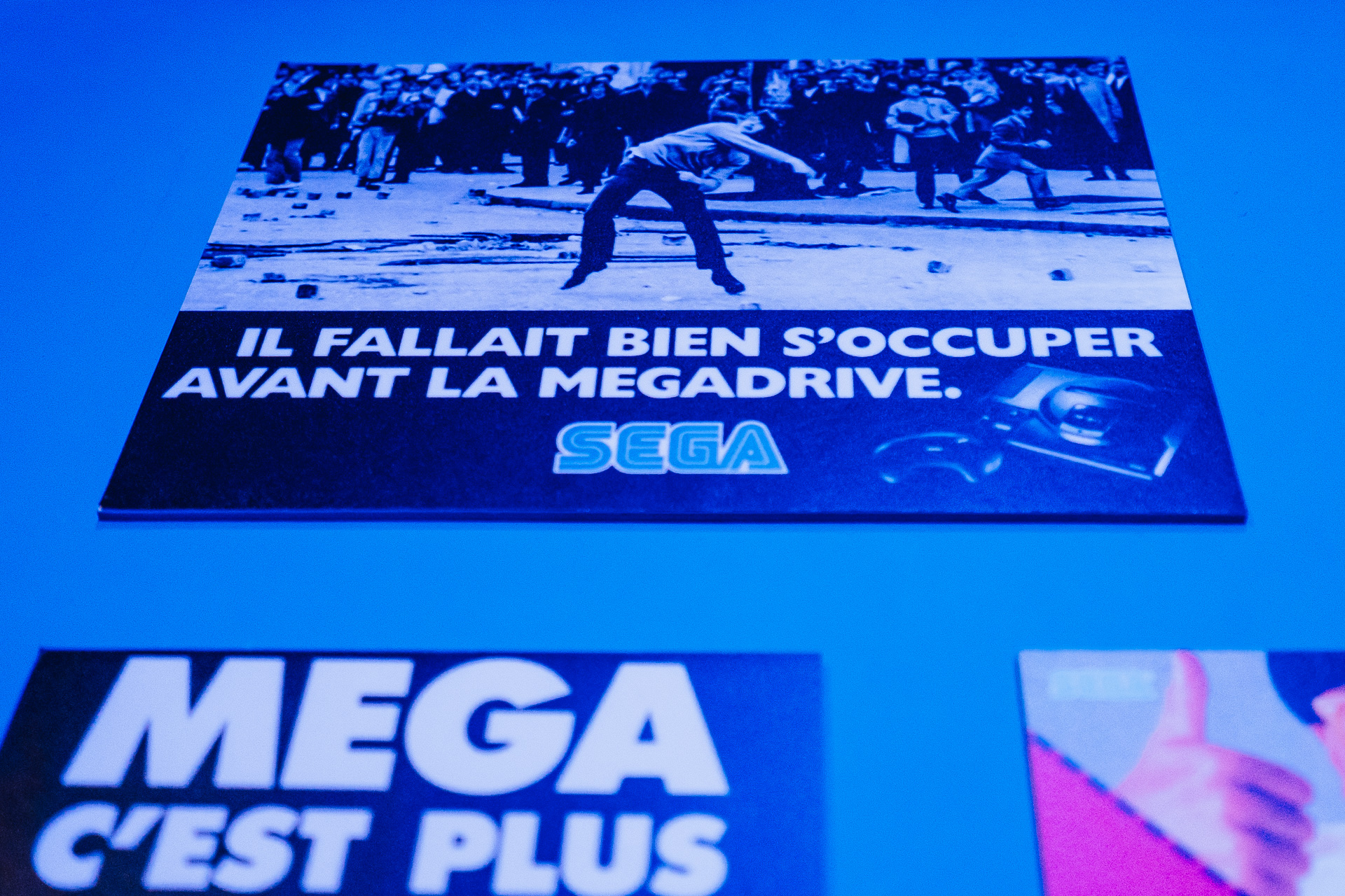 Souvenir d'une publicité Megadrive à l'Exposition Video Games & Music à la Philharmonie de Paris

©Afterdepth / Alexandre Fumeron pour Journal du Japon – Tous droits réservés