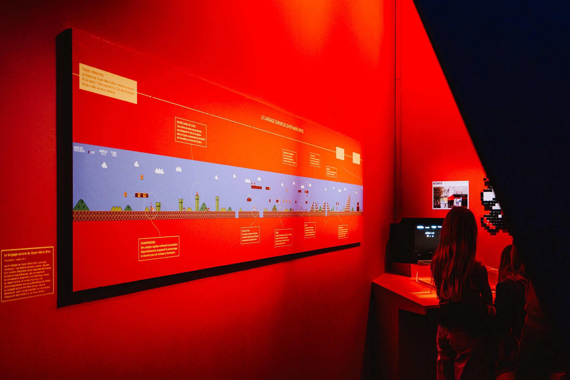 L'évolution de Mario à l'Exposition Video Games & Music à la Philharmonie de Paris

©Afterdepth / Alexandre Fumeron pour Journal du Japon – Tous droits réservés