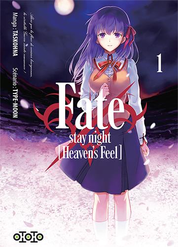 Fate/stay night [Heaven’s Feel] tome 1, Éditions Ototo

Fate/stay night [Heaven’s Feel] © TASKOHNA 2015 © TYPE-MOON / KADOKAWA CORPORATION