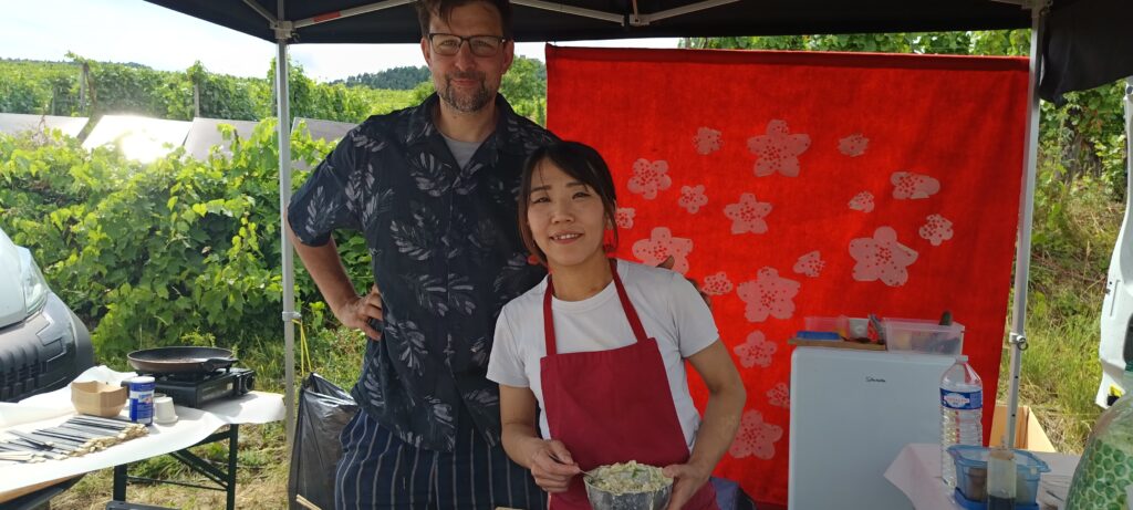 Yoko Tsuji et son mari Marc